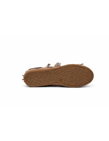 femmes mocassins suède beige W-MOFLEK-TAUPE