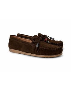 femmes mocassins de peau marron W-MOCTER-TESTA