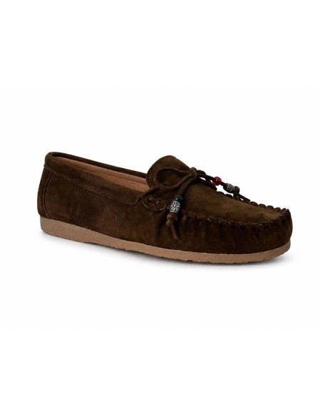 femmes mocassins de peau marron W-MOCTER-TESTA