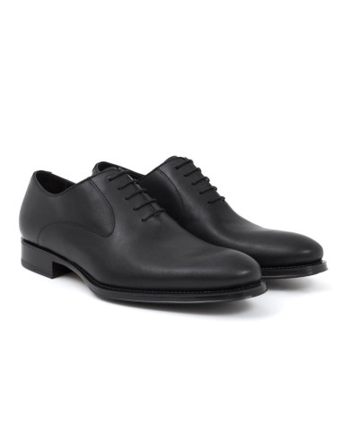 Oxford de piel con costura color negro