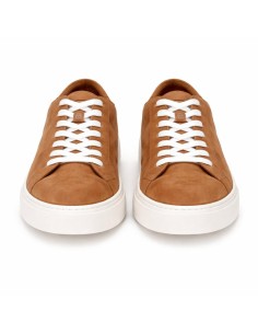 Sneakers de ante liso color marrón 2