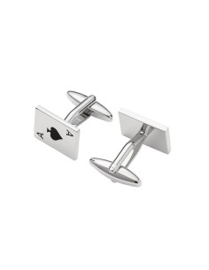 Gemelos de latón figura divertida color plata 2