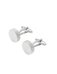 Jumeaux laiton cuir-noir GEM-RKOA87-SILVER