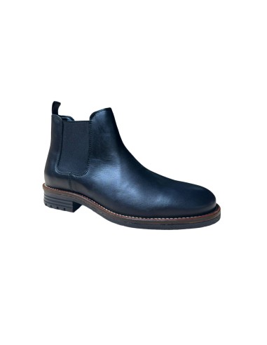 bottines chelsea de peau le noir BETET-NEGRO