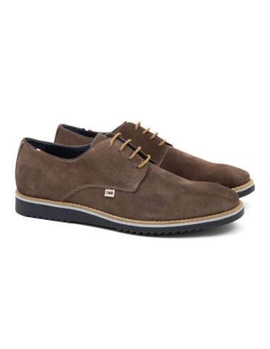 Brown suede derby