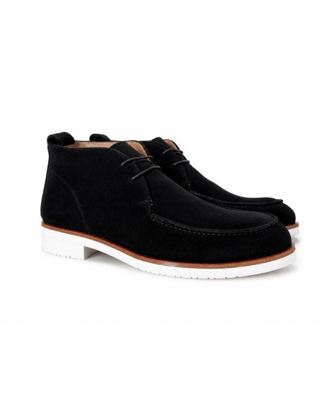 Black suede boot