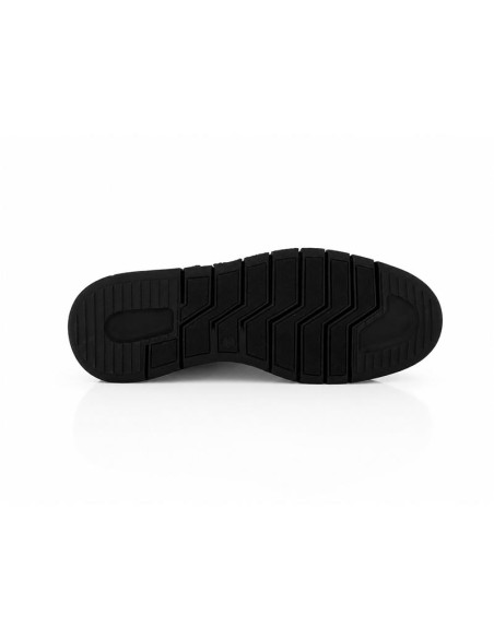 Black leather derby
