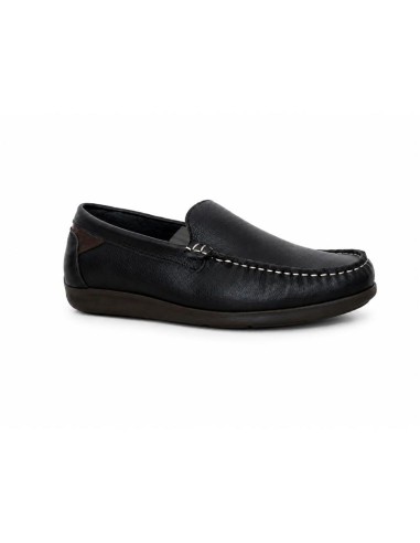 Mocassin de peau bleu MEROR-NAVY