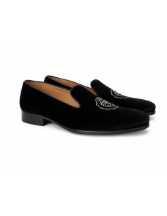 Mocassin suède le noir MILAVOR-NEGRO