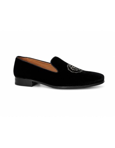 Black suede moccasin