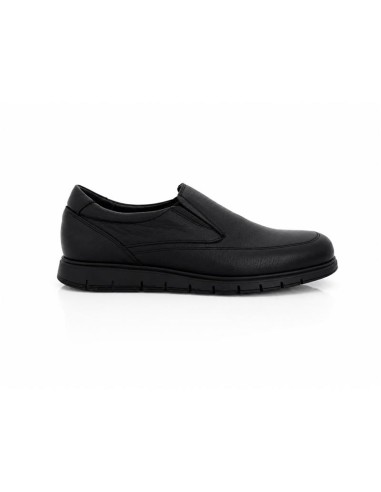 Mocassin de peau le noir MIRELO-NEGRO