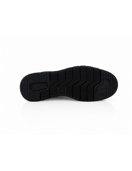 Black leather moccasin