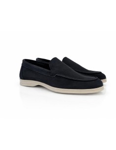 Mocassin nubuck bleu MIROR-NAVY