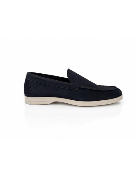 Mocassin nubuck bleu MIROR-NAVY