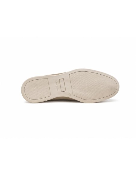 Beige nubuck moccasin