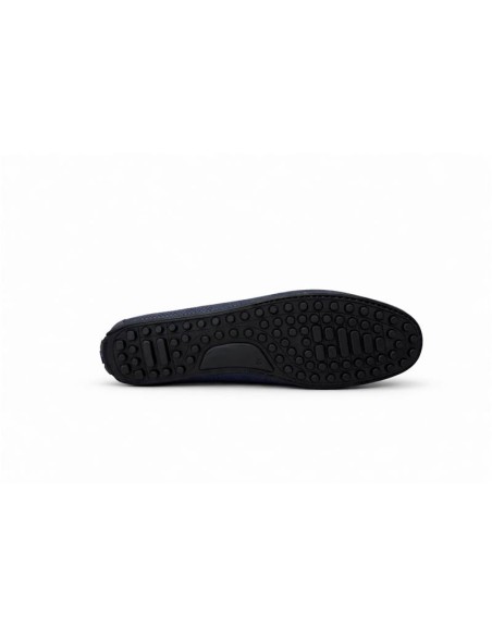 Black leather moccasin
