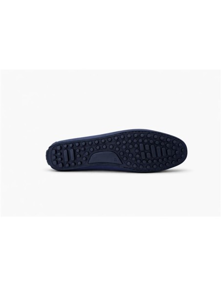 Black leather moccasin