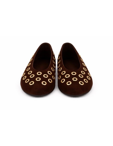 Ballerine suède marron W-BIVANTE-BROWN