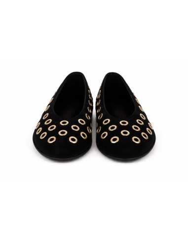Black suede Ballet Flat