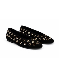 Ballerine suède le noir W-BIVANTE-BLACK 2