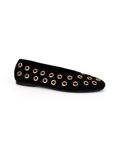 Black suede Ballet Flat