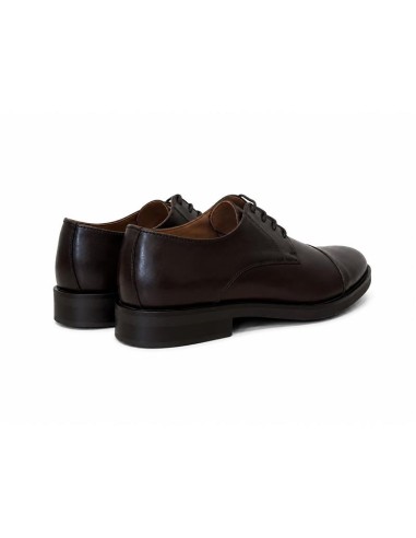 Brown leather derby