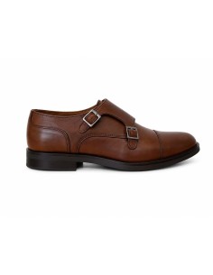 chaussure avec boucle de peau marron CORVIN-BROWN 2