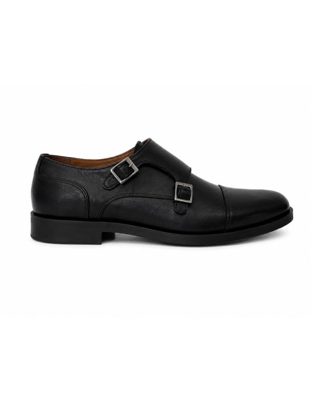 chaussure avec boucle de peau le noir CORVIN-NEGRO