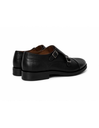 chaussure avec boucle de peau le noir CORVIN-NEGRO