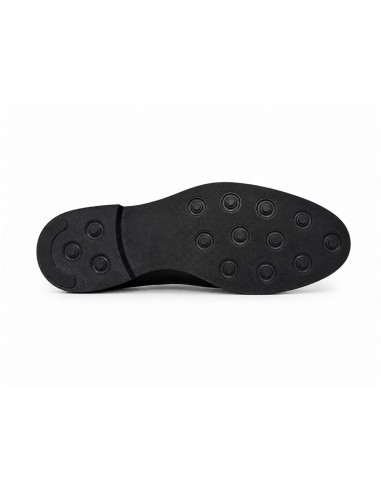Black leather monkstrap