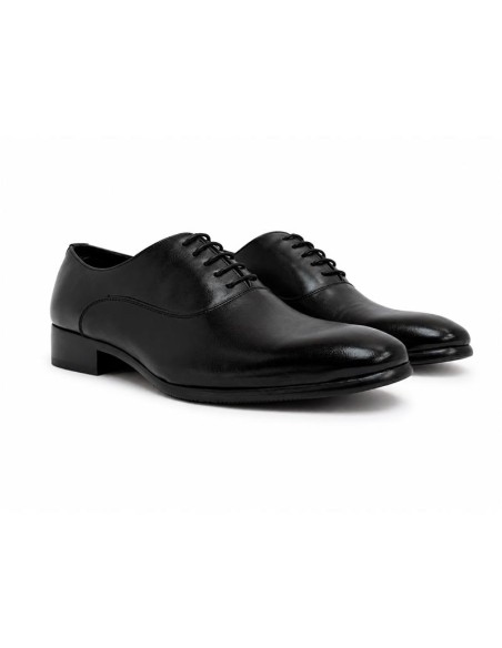 Oxford de piel con costura color negro