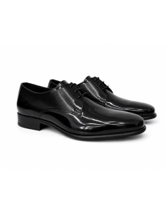 Derby de piel con plantilla extraible color negro