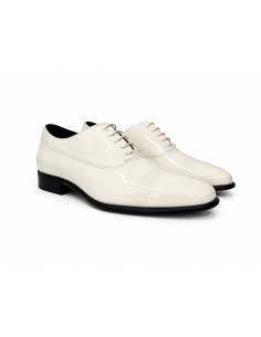 White leather Oxford