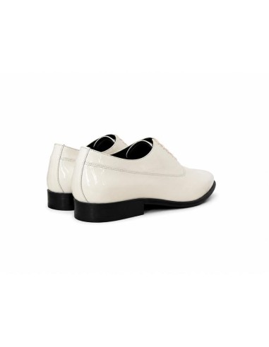 Oxford de piel con plantilla extraible color blanco