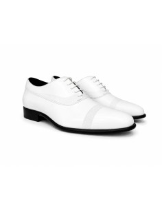 White leather Oxford