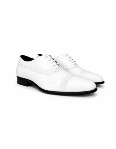 Oxford de peau blanc PANOLI-WHITE