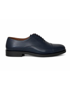 Oxford de piel con costura color azul 2