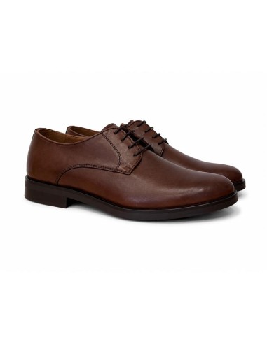 Brown leather derby