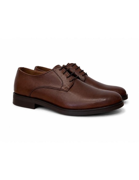 Derby de peau marron VAMENTO-BROWN