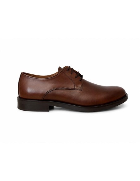 Brown leather derby
