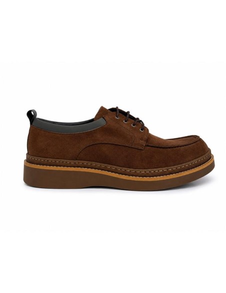 Brown suede derby