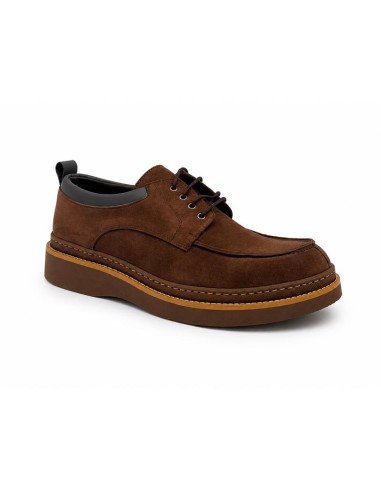 Brown suede derby