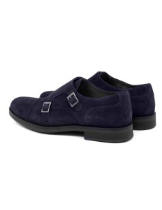 chaussure avec boucle suède bleu SIMONK-NAVY 2