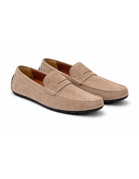 Mocassin suède beige ITESO-TAUPE