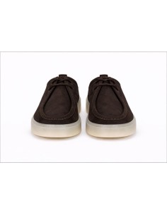 Casual derby suède marron LERITE-BROWN