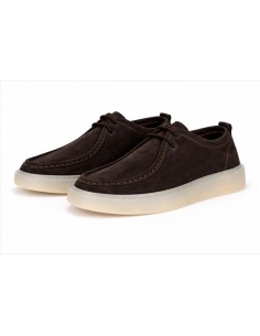 Casual derby suède marron LERITE-BROWN 2