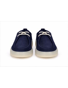 Blue suede Casual derby