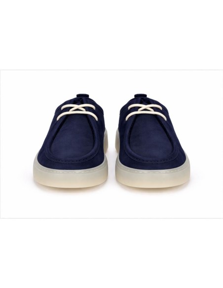 Casual derby suède bleu LERITE-NAVY