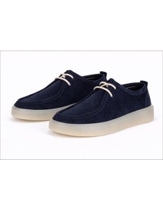 Casual derby suède bleu LERITE-NAVY 2