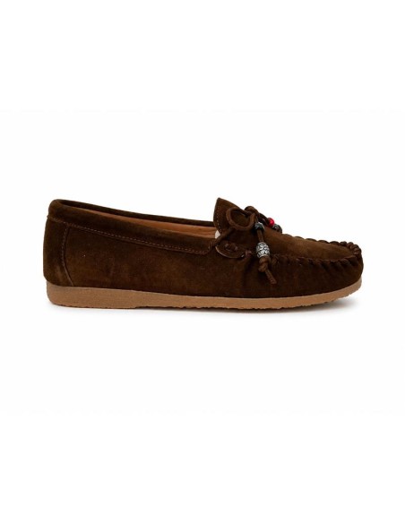 femmes mocassins de peau marron W-MOCTER-TESTA